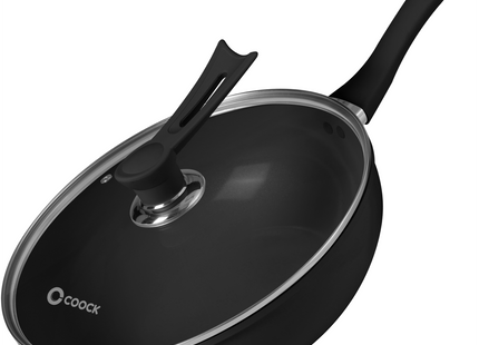 Induktionswok 32 cm - Schwarz