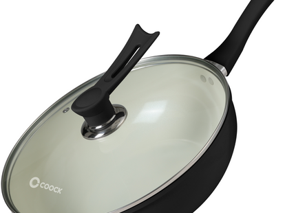 Induktionswok 32 cm - Schwarz/Weiß