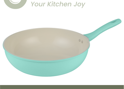 Induktionswok 32 cm - Türkis