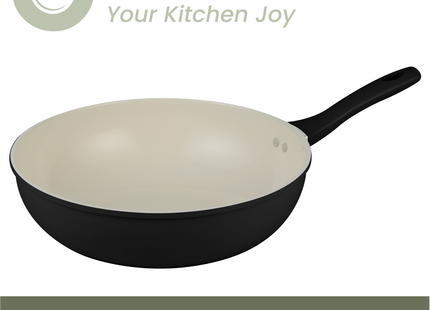 Induktionswok 32 cm - Schwarz/Weiß